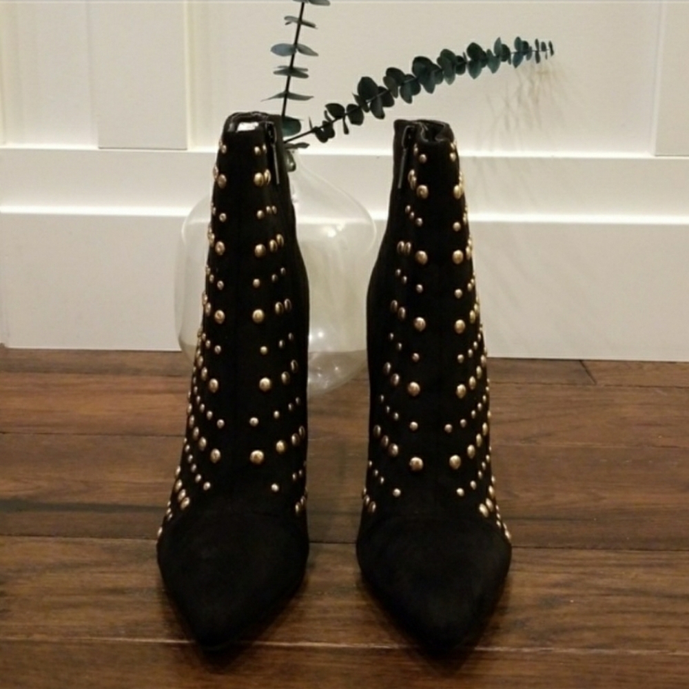 Barissa Black Ankle Bootie High Heels  | sz 8.5 - Picture 4 of 6